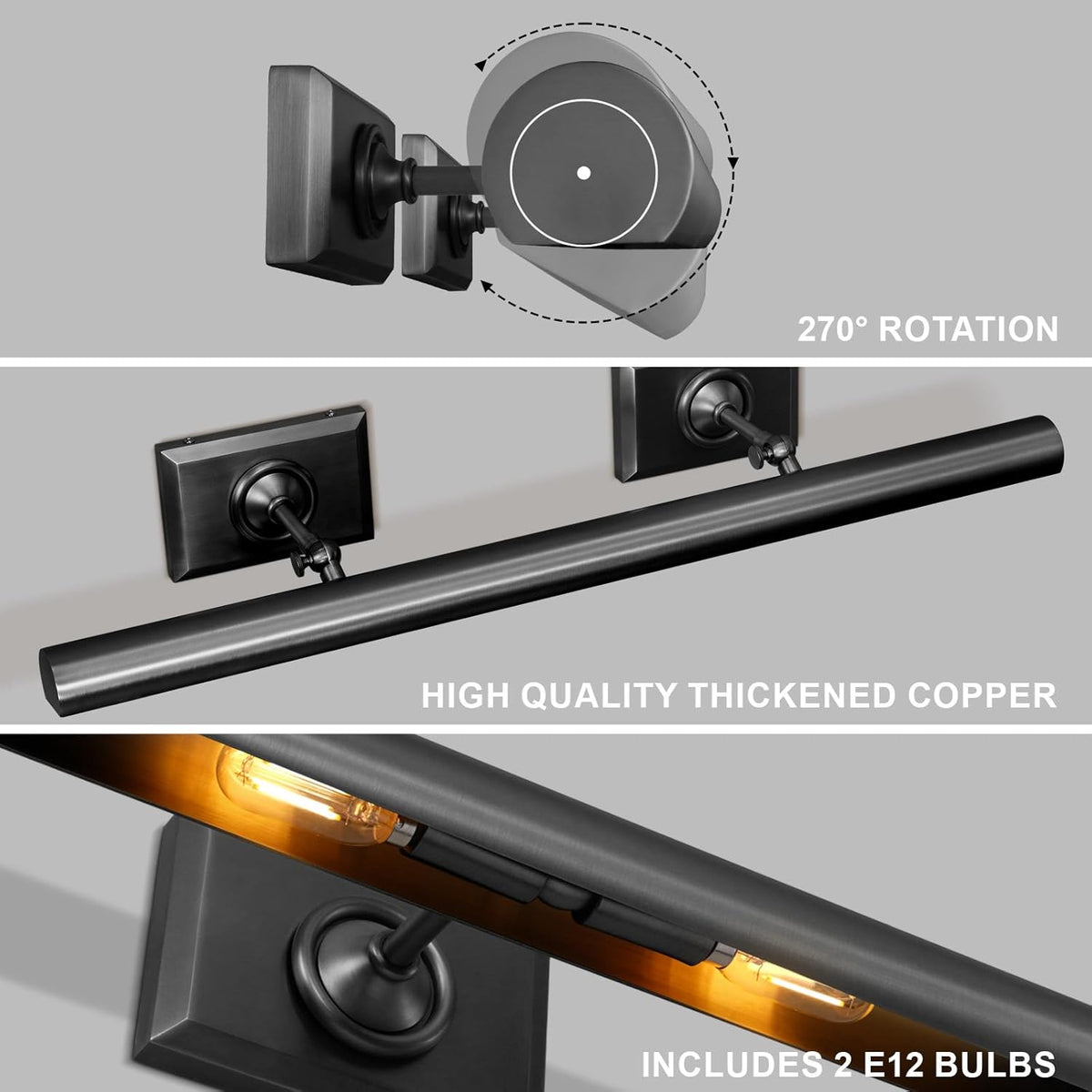 Anite Picture Light - Matte Black30″ Wcasivra