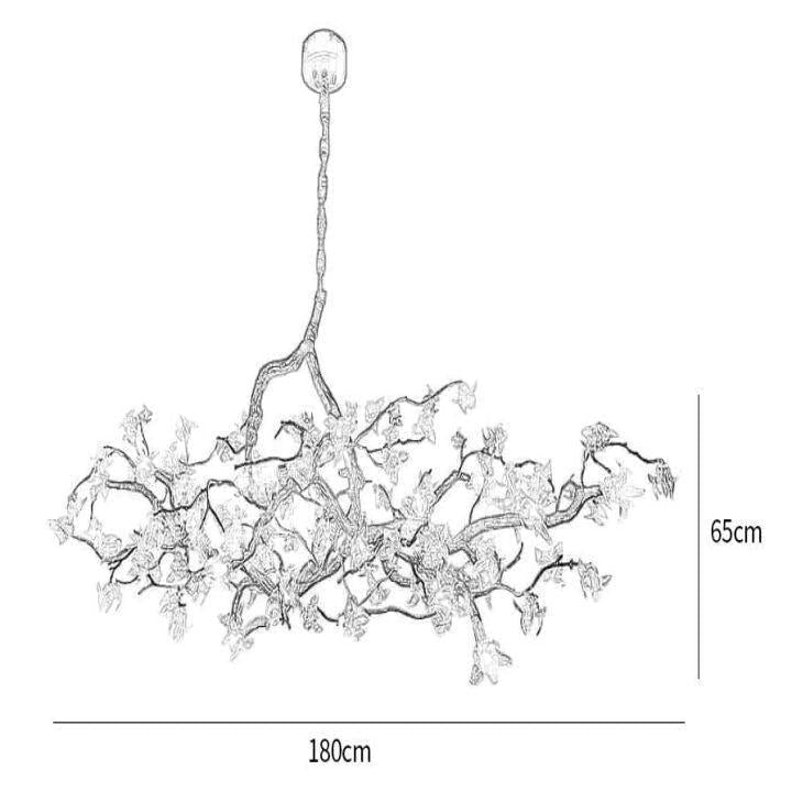 Aosta Branch Chandelier - L 39.4″(100cm) x W 17.7″(45cm) x H 19.7″(50cm)casivra