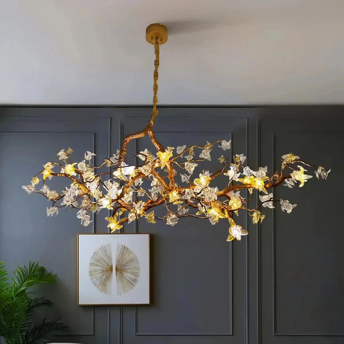 Aosta Branch Chandelier - L 39.4″(100cm) x W 17.7″(45cm) x H 19.7″(50cm)casivra