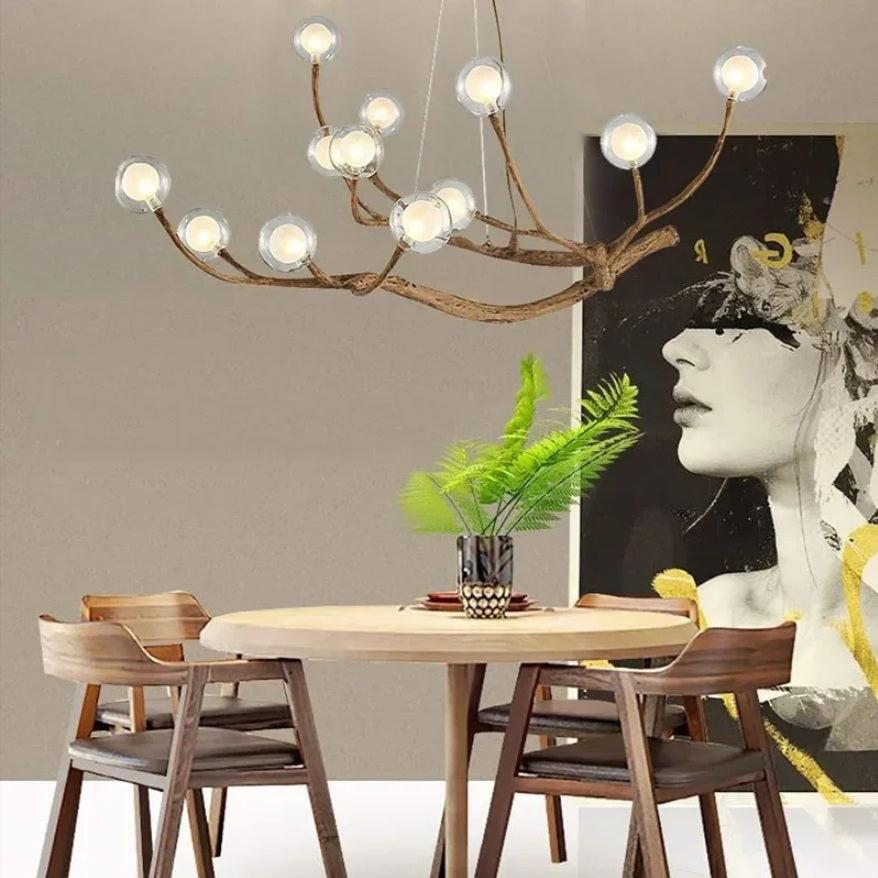 Appa Rustic Tree Branch Chandelier - casivra