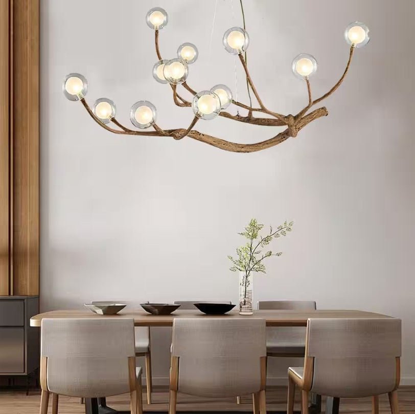Appa Rustic Tree Branch Chandelier - casivra