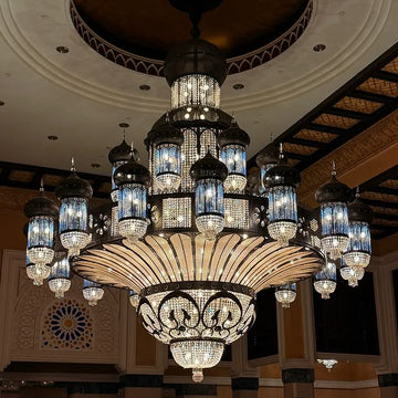 Arabian Nights Ornate Elegance Chandelier for High-ceiling - Custom/D80cm*H100cmWarm Lightcasivra