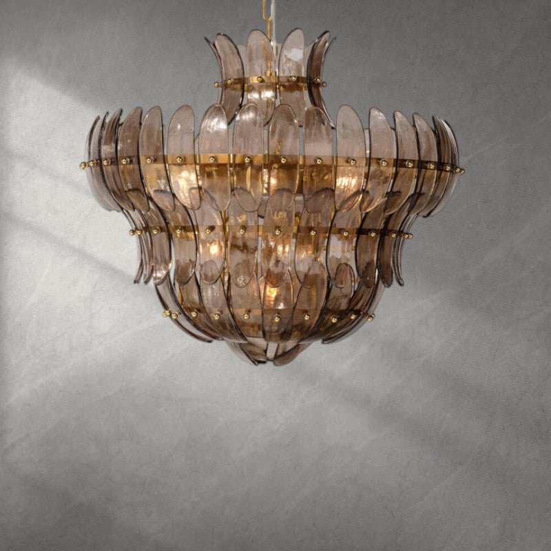 Arcade 10 - Light Blown Glass Chandelier - Bluecasivra