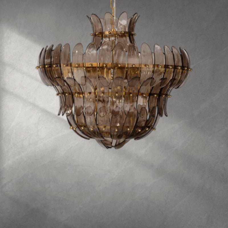 Arcade 10 - Light Blown Glass Chandelier - Bluecasivra