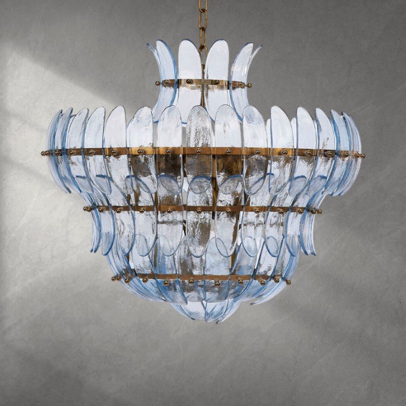 Arcade 10 - Light Blown Glass Chandelier - Bluecasivra