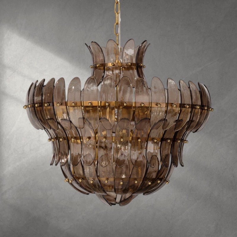 Arcade 10 - Light Blown Glass Chandelier - Bluecasivra
