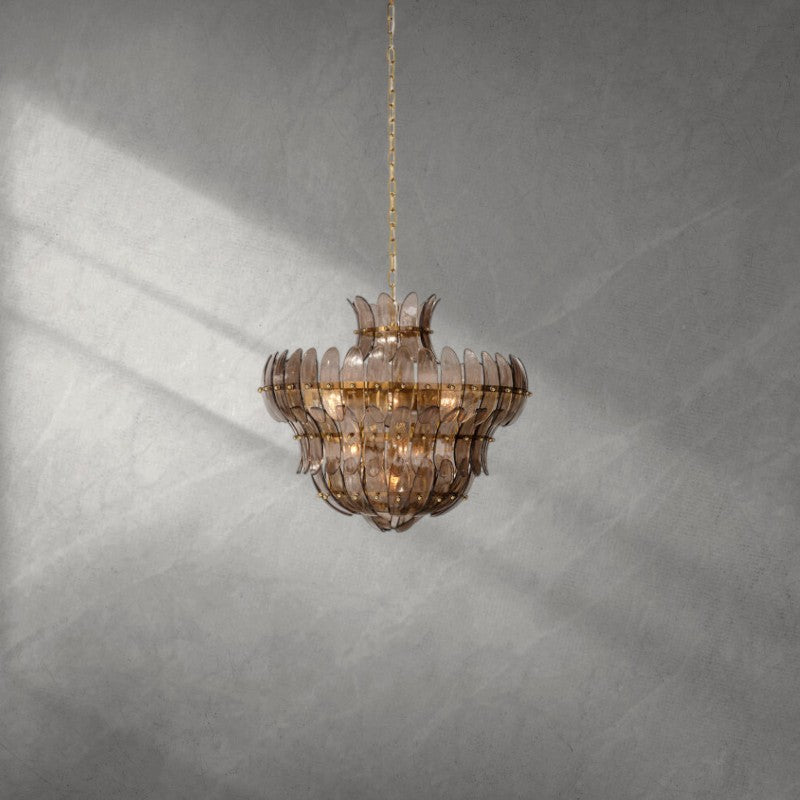 Arcade 10 - Light Blown Glass Chandelier - Bluecasivra