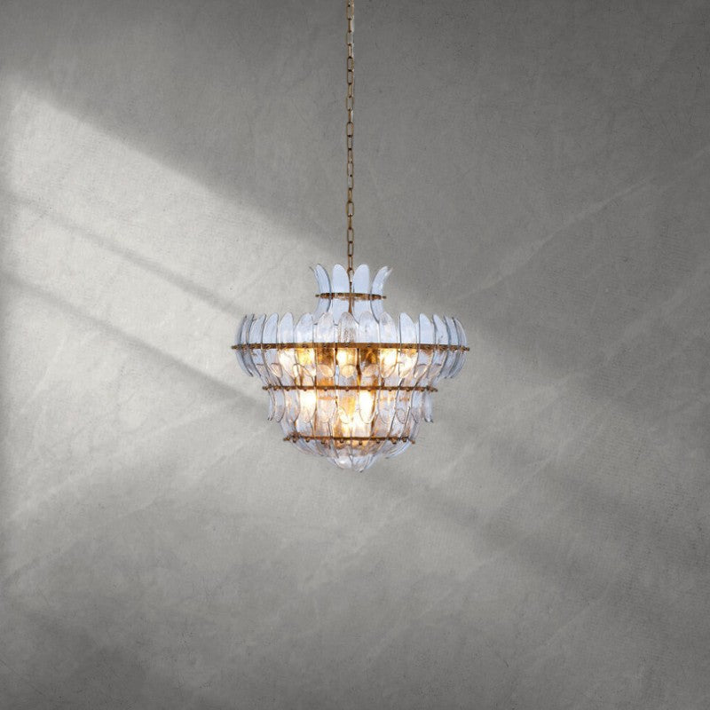 Arcade 10 - Light Blown Glass Chandelier - Bluecasivra