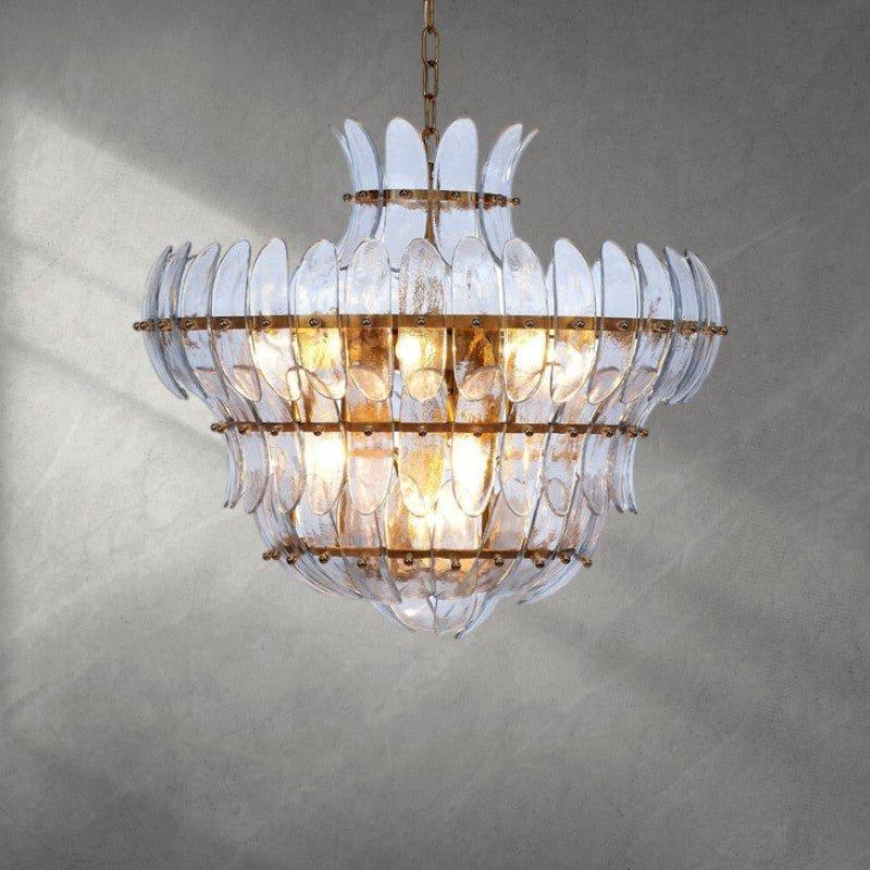 Arcade 10 - Light Blown Glass Chandelier - Bluecasivra