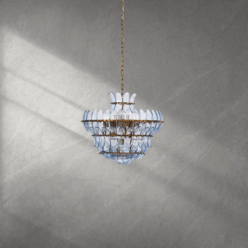 Arcade 10 - Light Blown Glass Chandelier - Bluecasivra
