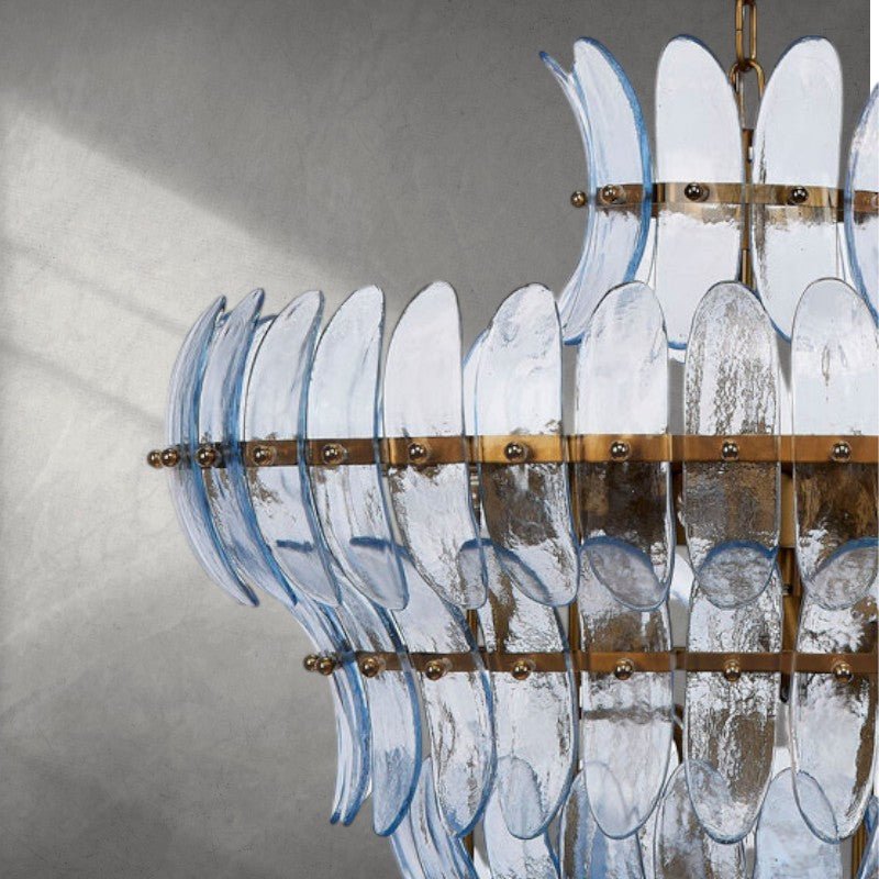 Arcade 10 - Light Blown Glass Chandelier - Bluecasivra