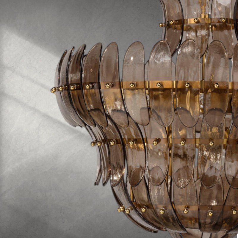 Arcade 10 - Light Blown Glass Chandelier - Bluecasivra