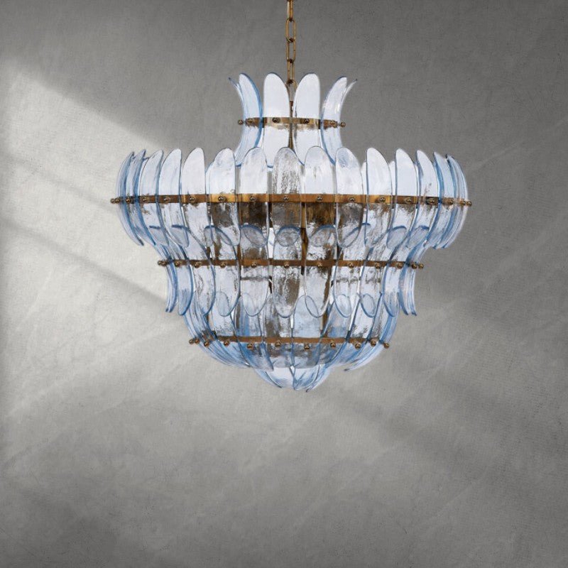 Arcade 10 - Light Blown Glass Chandelier - Bluecasivra