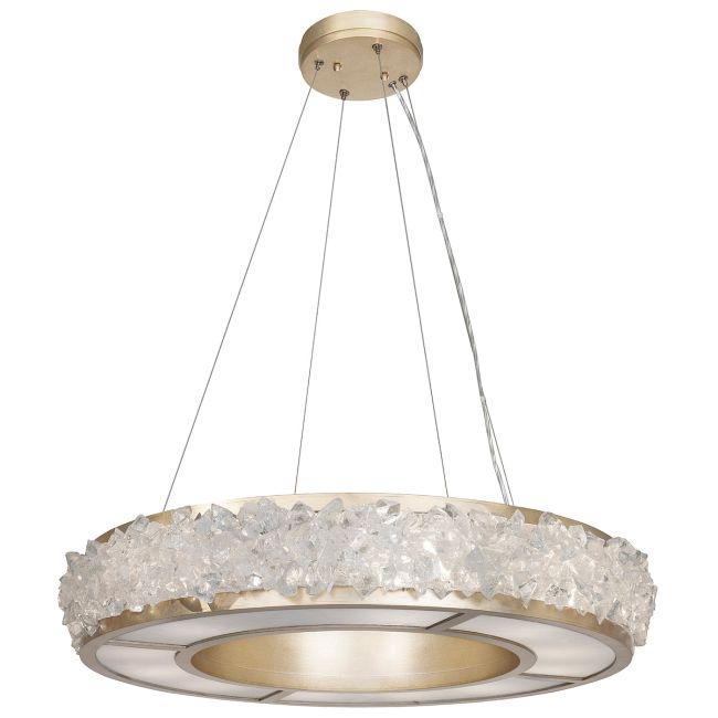 Arctic Halo Crystal Chandelier - Champagne Tinted Gold Leaf30”casivra