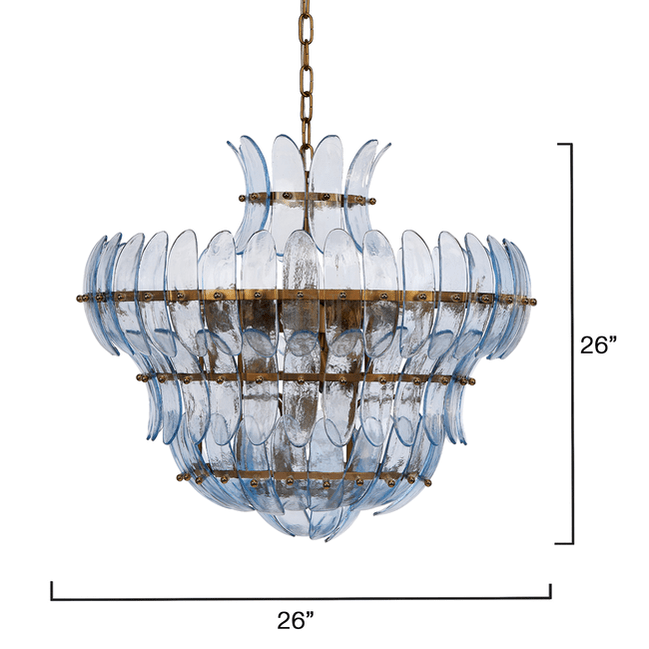 Argentia Chandelier - Pale Bluecasivra
