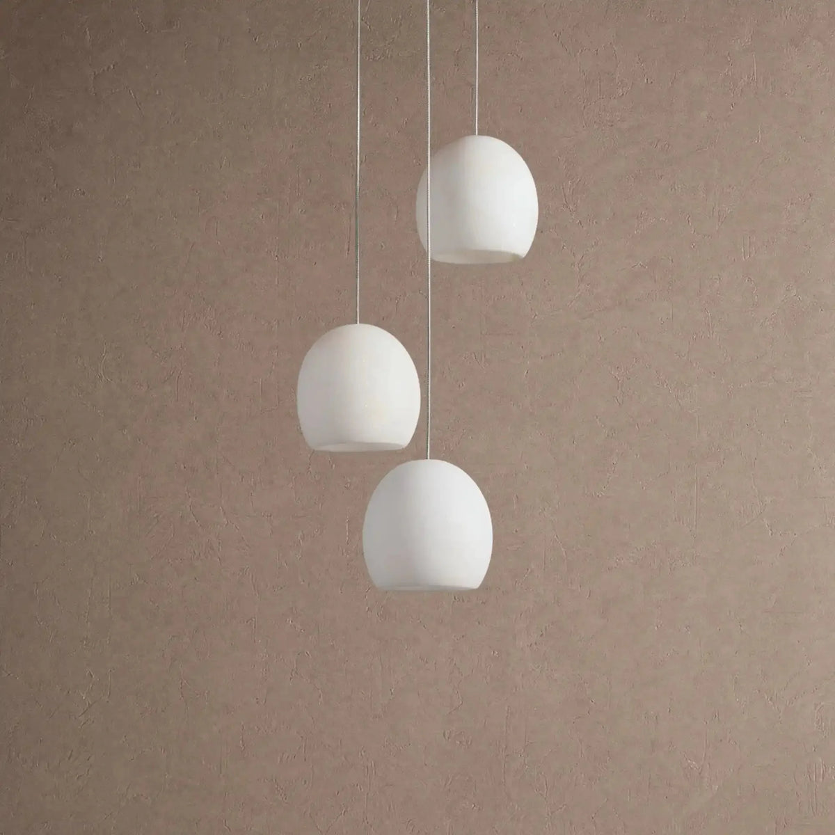 Avila Round Alabaster Chandelier Light - 3-Lightcasivra