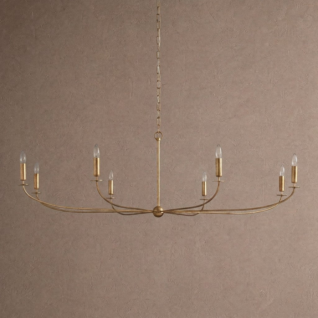 Arnett Round Chandelier - 8 LIGHTGOLDcasivra