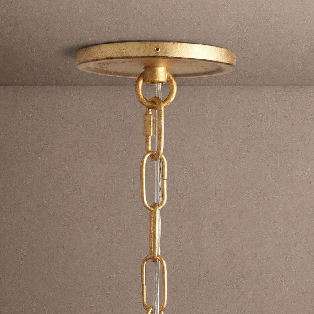 Arnett Round Chandelier - 8 LIGHTGOLDcasivra
