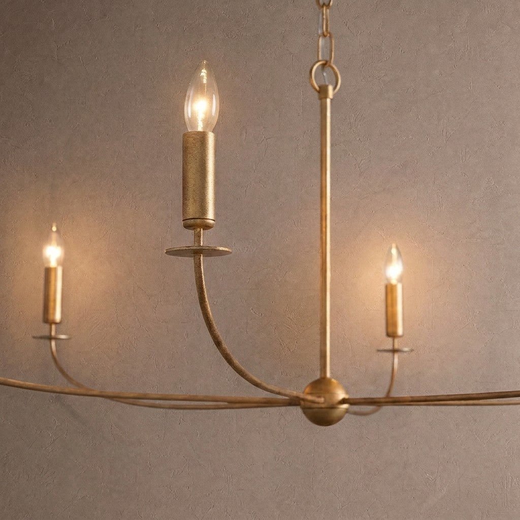 Arnett Round Chandelier - 8 LIGHTGOLDcasivra