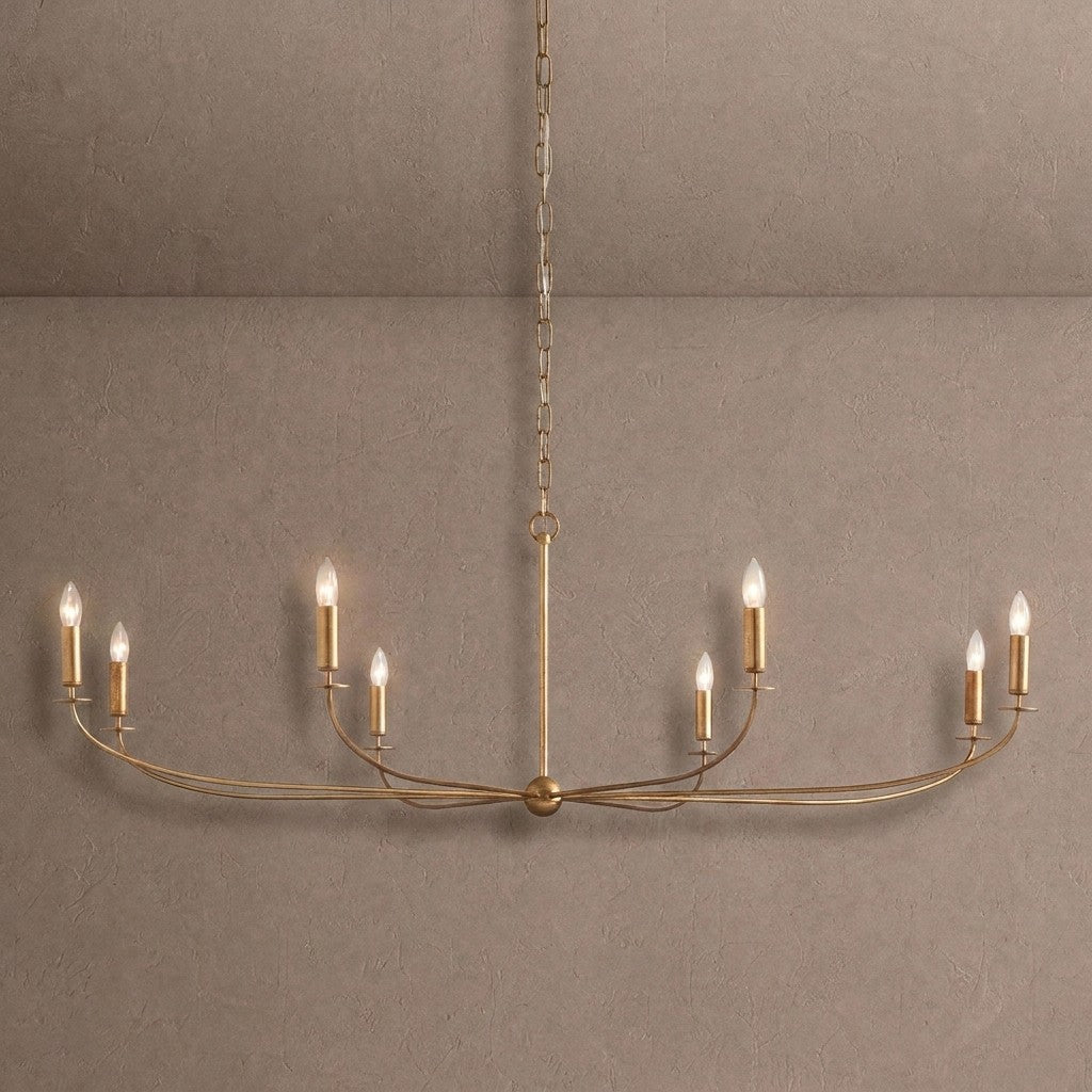Arnett Round Chandelier - 8 LIGHTGOLDcasivra