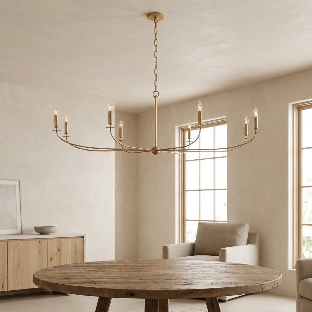 Arnett Round Chandelier - 6 LIGHTGOLDcasivra