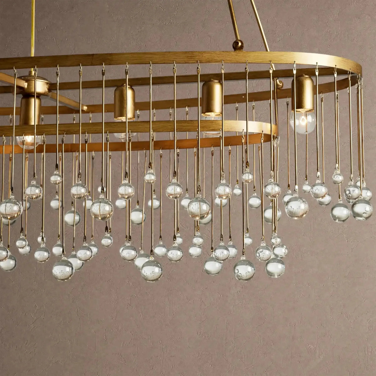 Ansley 7 Light Oval Chandelier - Blackcasivra