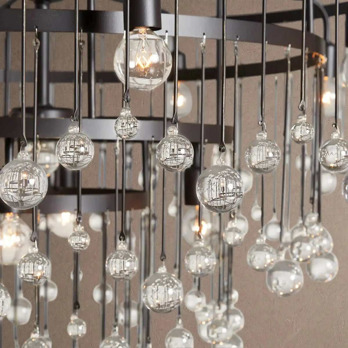 Ansley Round Chandelier - 4-Tier 8-LightSilvercasivra