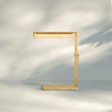 Auburn Alabaster Task Table Lamp - Lacquered Burnished Brasscasivra