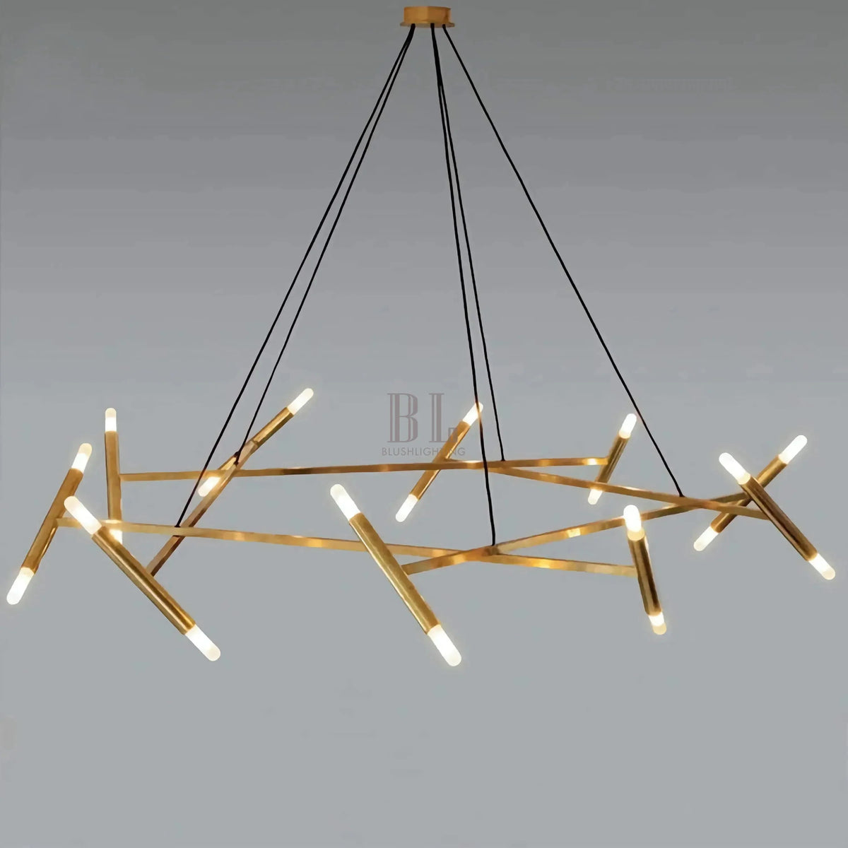AURUM MODERN BRANCH CHANDELIER 23.6" 31.5" 39.4" 47.2"D - Ø 80 cm (31.5") × H 27 cm (10.6")casivra