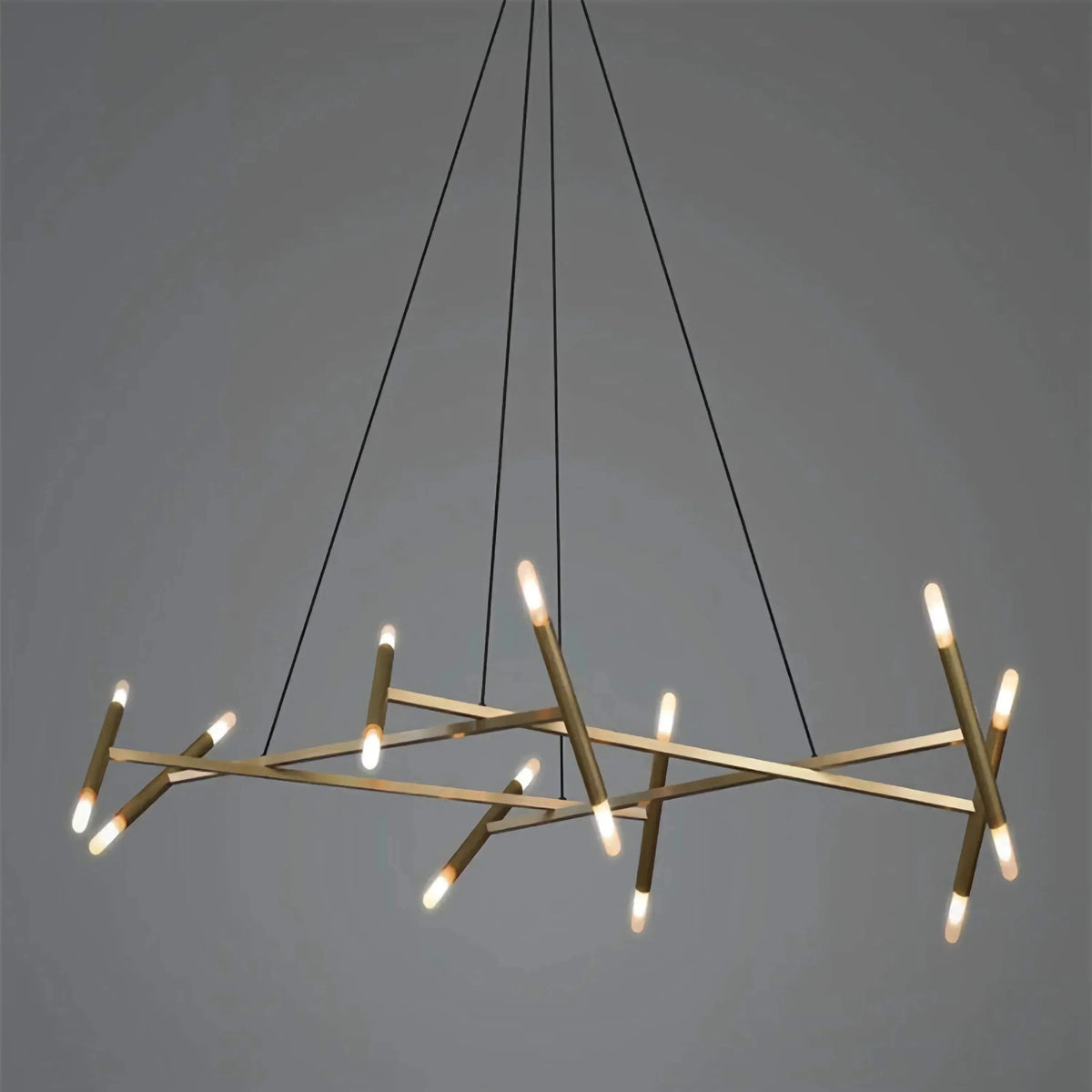 AURUM MODERN BRANCH CHANDELIER 23.6" 31.5" 39.4" 47.2"D - Ø 120 cm (47.2") × H 27 cm (10.6")casivra
