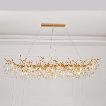Avis Clear Crystal Branch Chandelier - 59.06“ Lcasivra