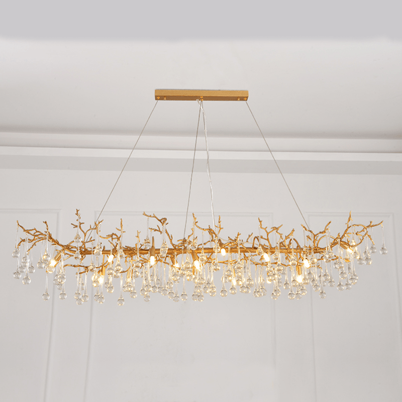 Avis Clear Crystal Branch Chandelier - 59.06“ Lcasivra