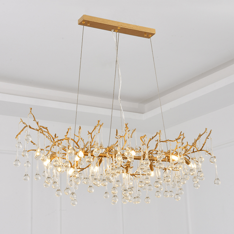 Avis Clear Crystal Branch Chandelier - 39.37“ Lcasivra