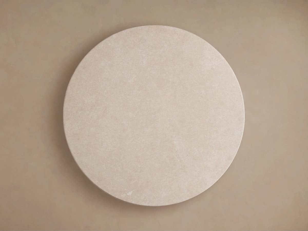 Saint Germain Round Marble Top Dining Table With Wood Toulouse Base
