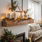 Rustic Fireplace Mantel Shelf For Living Room Or Holiday