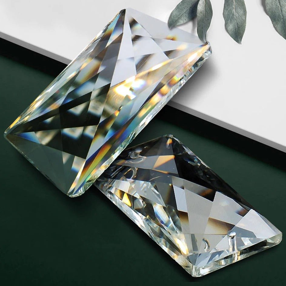 The Hutton chandelier by Morsale.com illuminated, warm E14 LED refracting through hand-set K9 crystal.