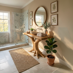 Farmhouse Live Edge Bathroom Vanity Handcrafted Wood For Spa Bathroom