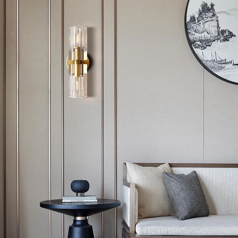 Arcachon Gear Crystal Linear Wall Sconce