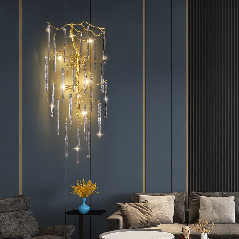 Beathe Light Luxury Crystal Branch Wall Sconce - casivra
