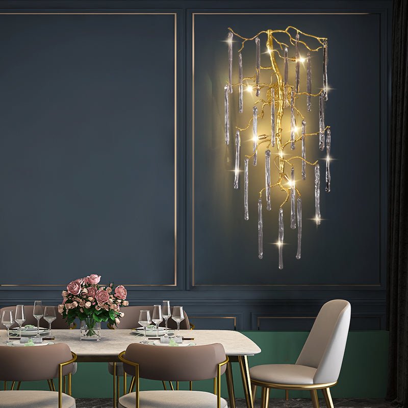Beathe Light Luxury Crystal Branch Wall Sconce - casivra