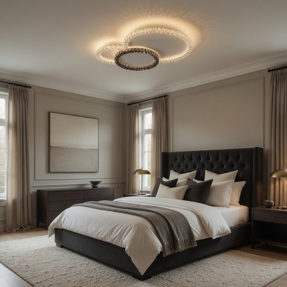 buyRossini Crystal Flush Mount Chandelier - Morsale