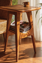Modern Handcrafted Wooden Side Table For Bedroom Furniture Decor