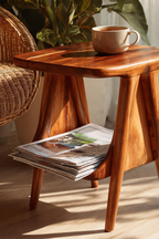 Modern Solid Wood Side Table For Entryway Design And Decor