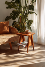 Modern Solid Wood Side Table For Entryway Design And Decor