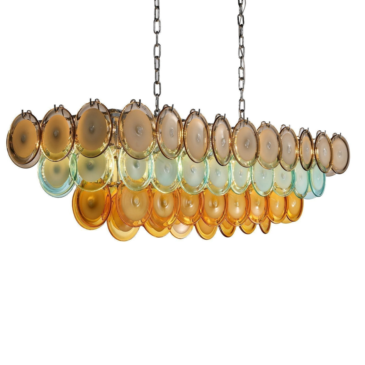 Bettina Rectangle Chandelier-Chandelier-casivra-51" width x 17" depth x 17" height-casivra