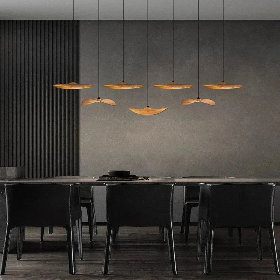 Bidi Multi Light Pendant Chandelier - Dark WoodLong 7 Lightcasivra