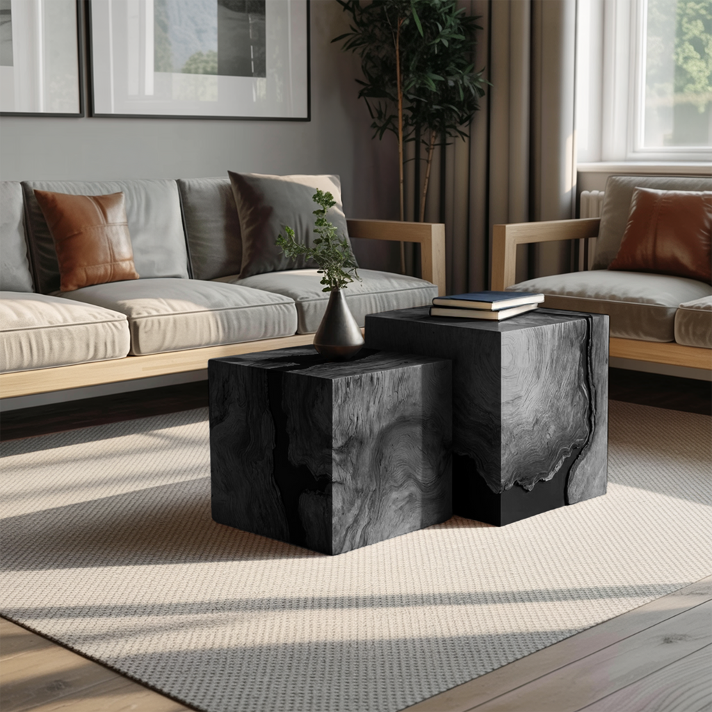 Mid Century Wooden Square Coffee Table For Minimalist Style