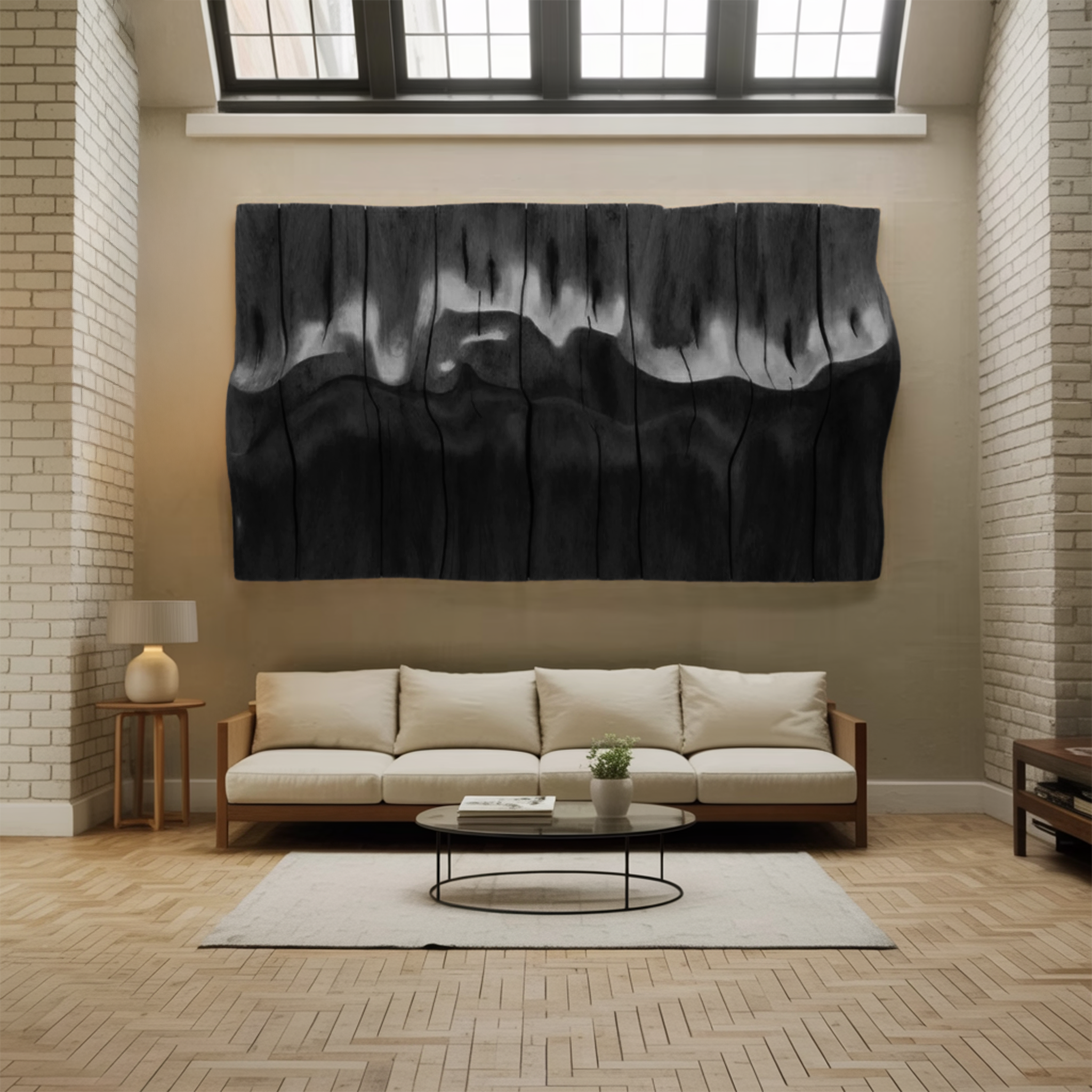 Modern Abstract Wall Art Carved Sculpture For Living Room And Office Wall