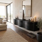 Modern Floating TV Shelf For Holiday Decoration
