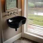 Mid Century Solid Wood Wash Basin For Elegant Bathroom Furniture Decor